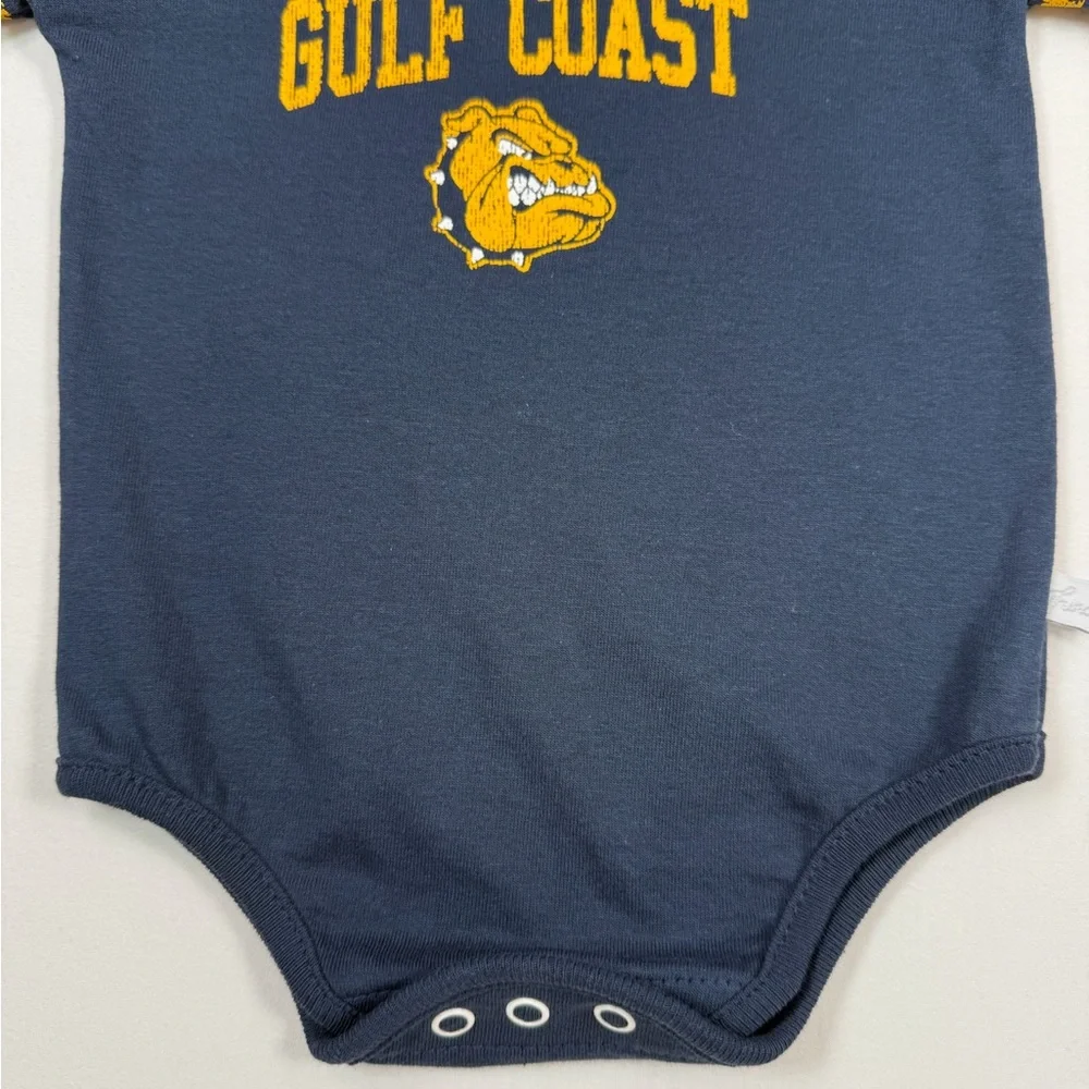 THIRD STREET Baby Boys Gulf Coast Bulldog Graphic‎ Bodysuit 6 Months USA Made